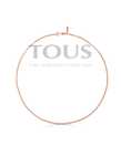 TOUS łańcuszek Chain 45cm różowe srebro 925 oryginał