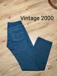 Granatowe Spodnie Jeansowe Dżinsowe Levi's Engineered 511 Vintage 2000