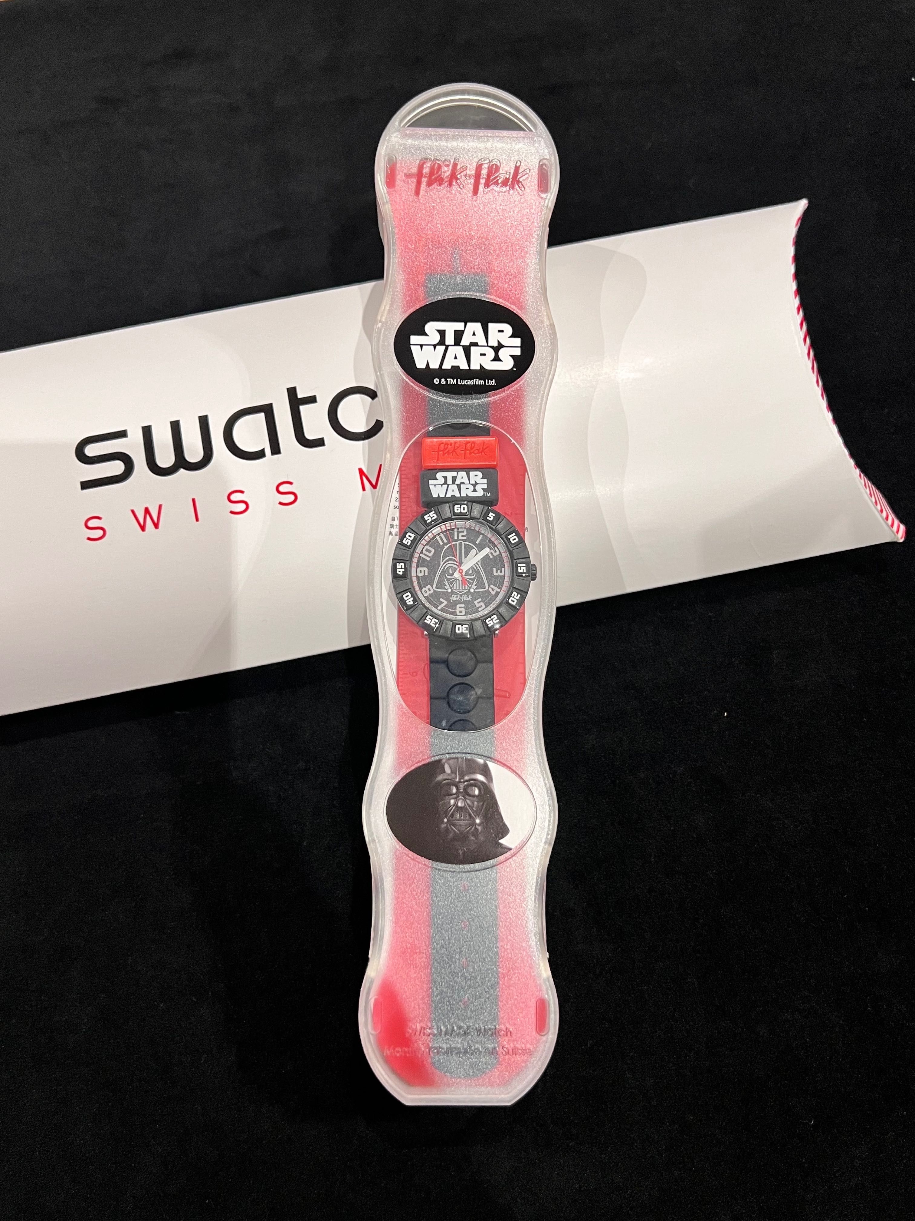 Relógio Flik Flak Star Wars Darth Vader - NOVO