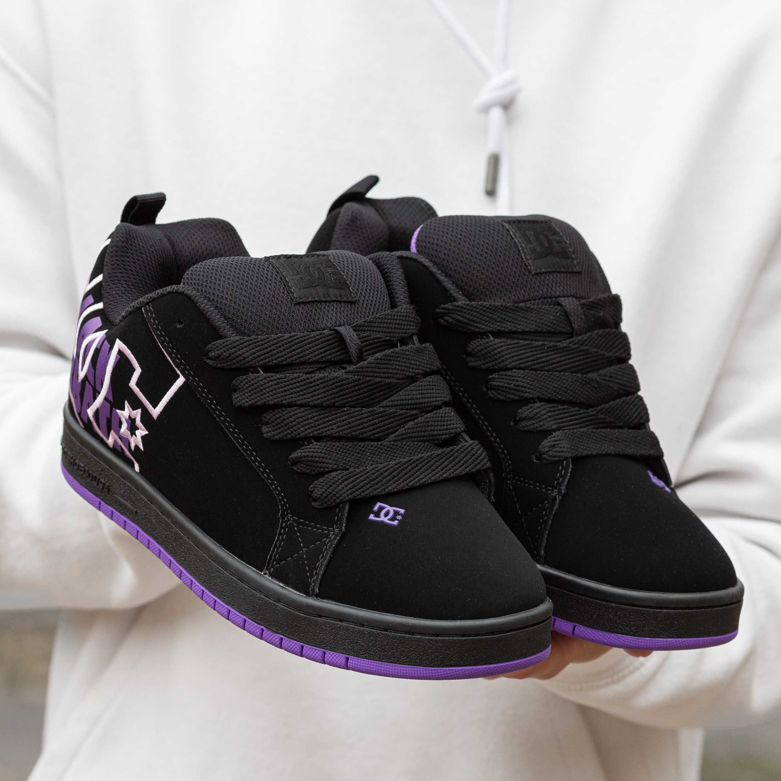 БЕЗ передплат DC Shoes Court Graffik Black Purple