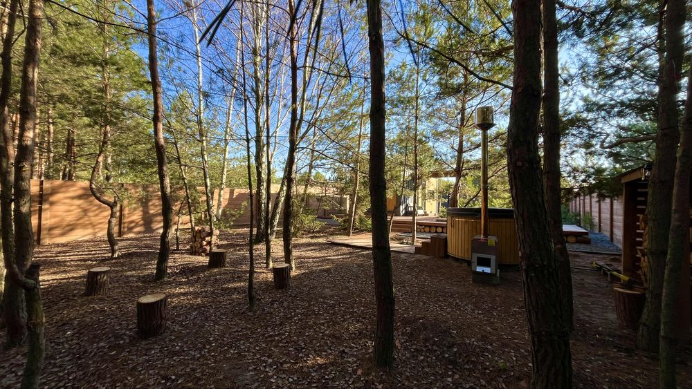 Будинок у лісі для двох. Чан • Басейн • Генератор