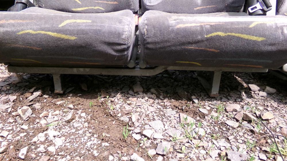 Wrz55 Fotel podwójny fotele bus kamper ławka podłokietniki
