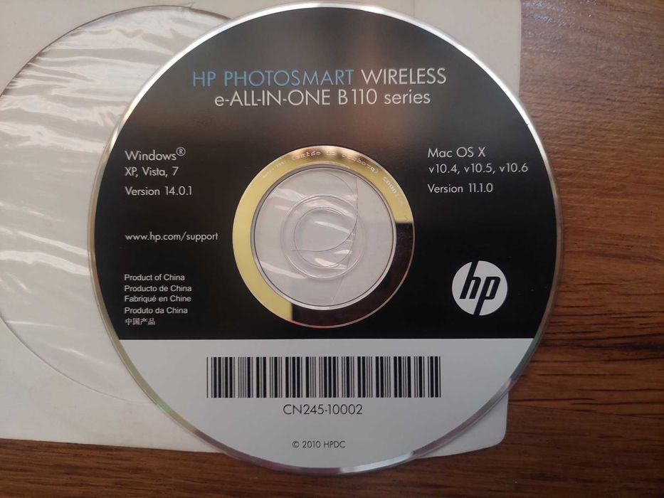 Płyta instalacyjna Drukarka HP Photosmart B110