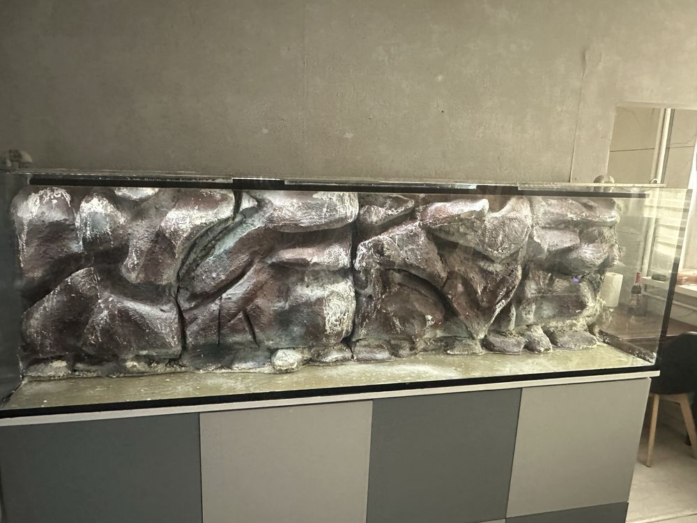 Akwarium 200x40x60 tlo 3d 480litrów pyszczaki malawi