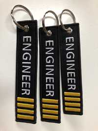 Porta chaves etiqueta bagagem engenheiro