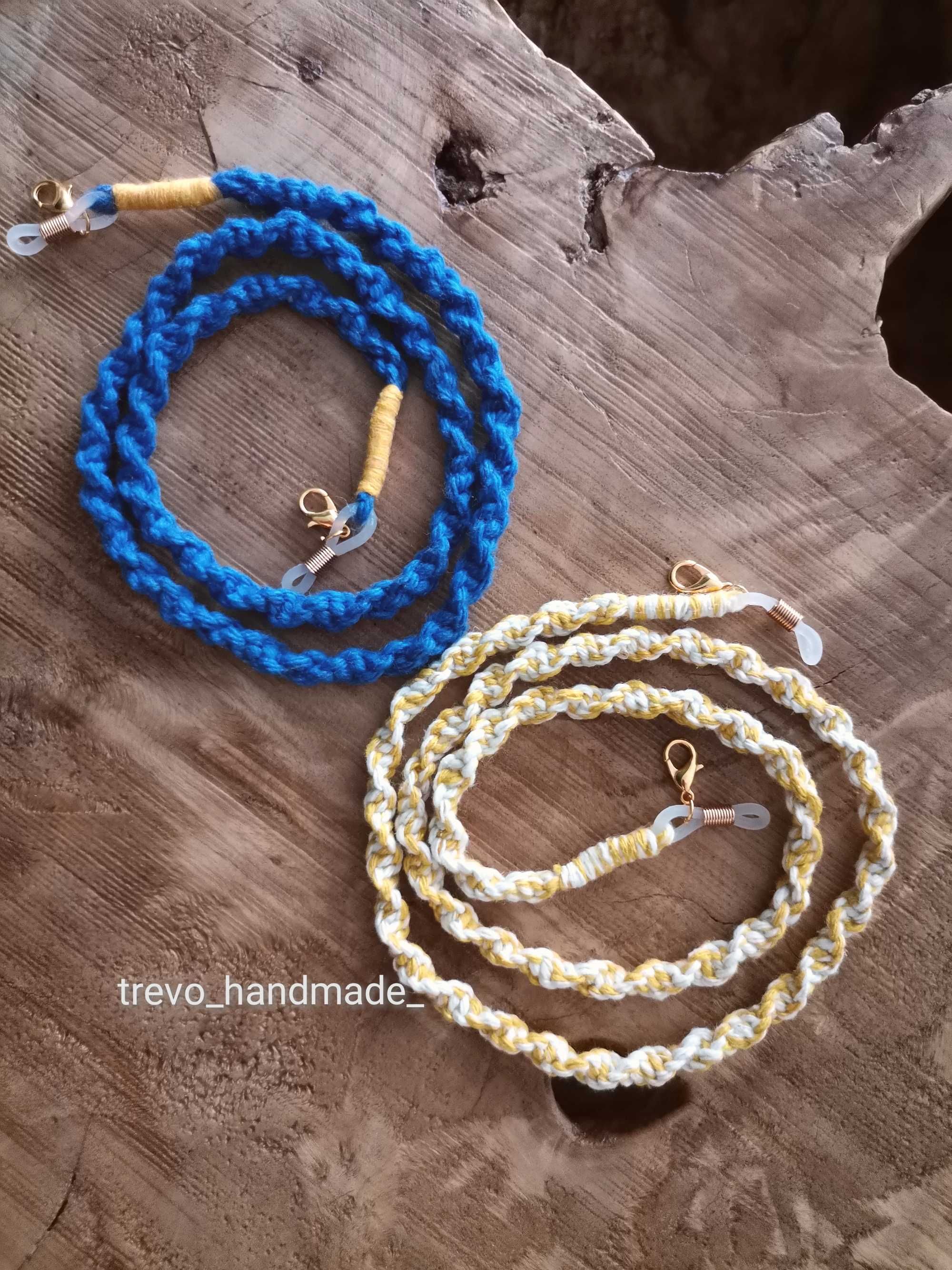 Fio para óculos em macramé