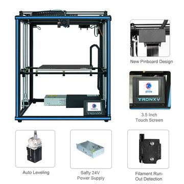 3д принтер Tronxy X5SA 330на330на400 МегаУльтрацена Klipper