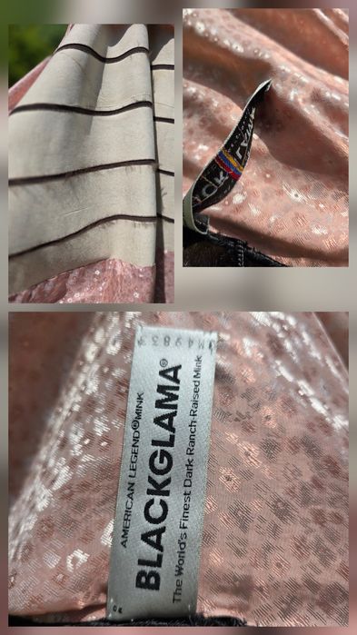 Норкова шуба норка Blackglama номерна плюшева 110 см