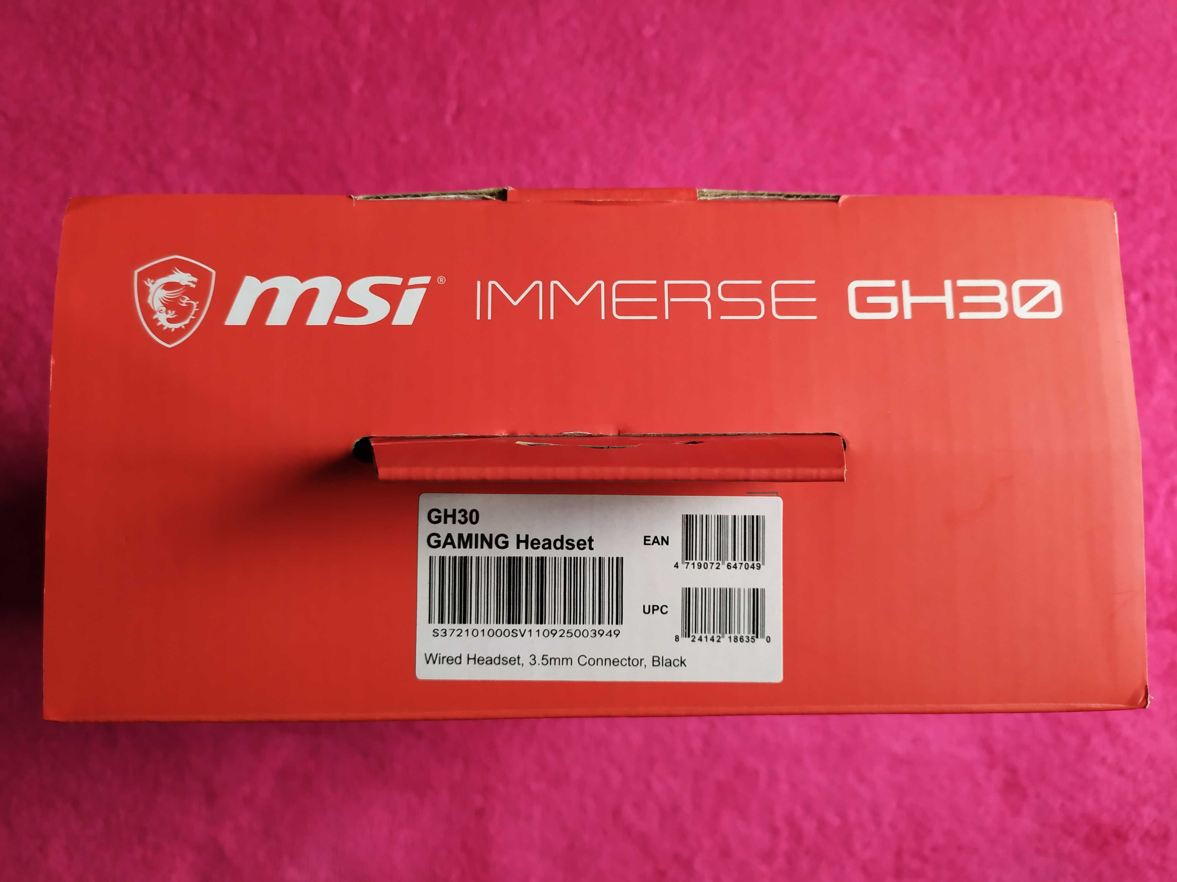 Навушники MSI Immerse GH30