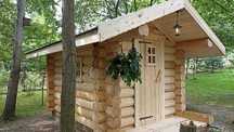 Sauna z bali, sauna sucha, Prawdziwa  Banią.