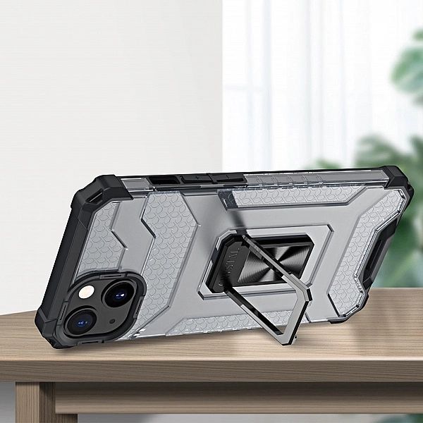 Crystal Ring Case pancerne hybrydowe etui pokrowiec + magnetyczny uchw