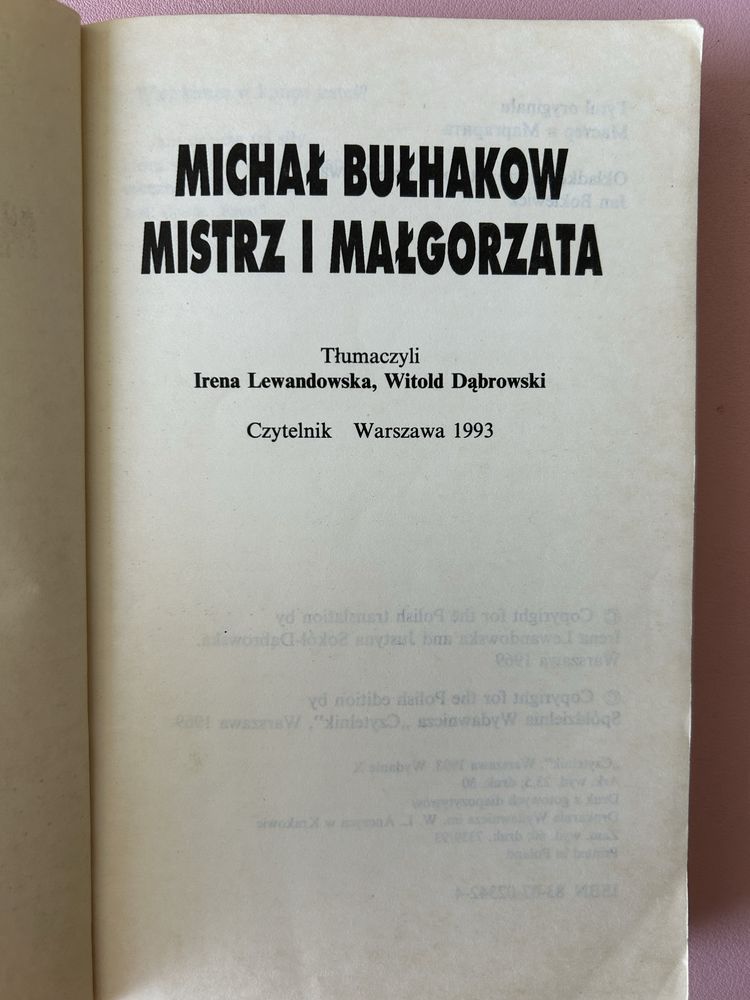 Mistrz i Małgorzata - Michaił Bułhakow