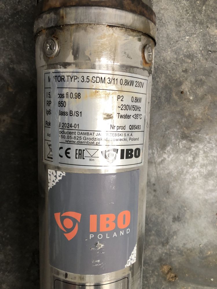 pompa glebinowa ibo typ 3.5 sdm 3/11