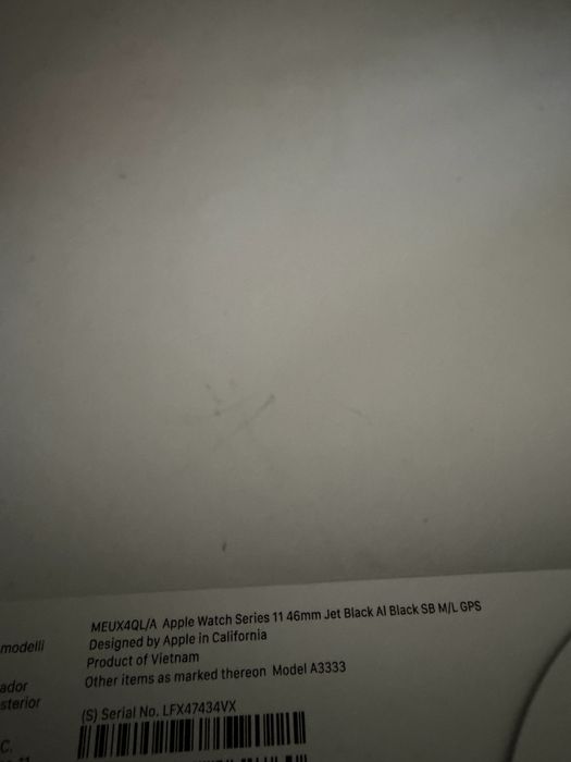 Apple Watch 11 46MM Jet Black Selado