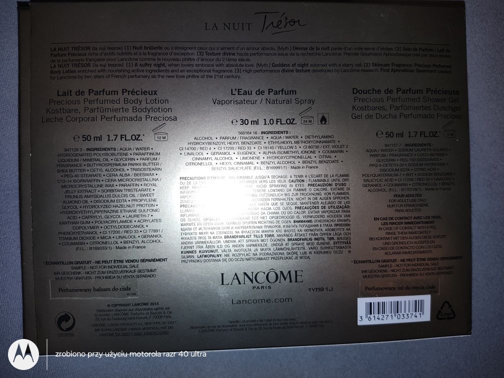 Zestaw Lancome Tresor