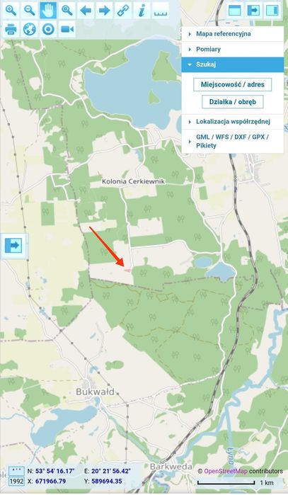 Działka rolna , rekreacyjna , nad jeziorem ,  3 jeziora  2 działki w c