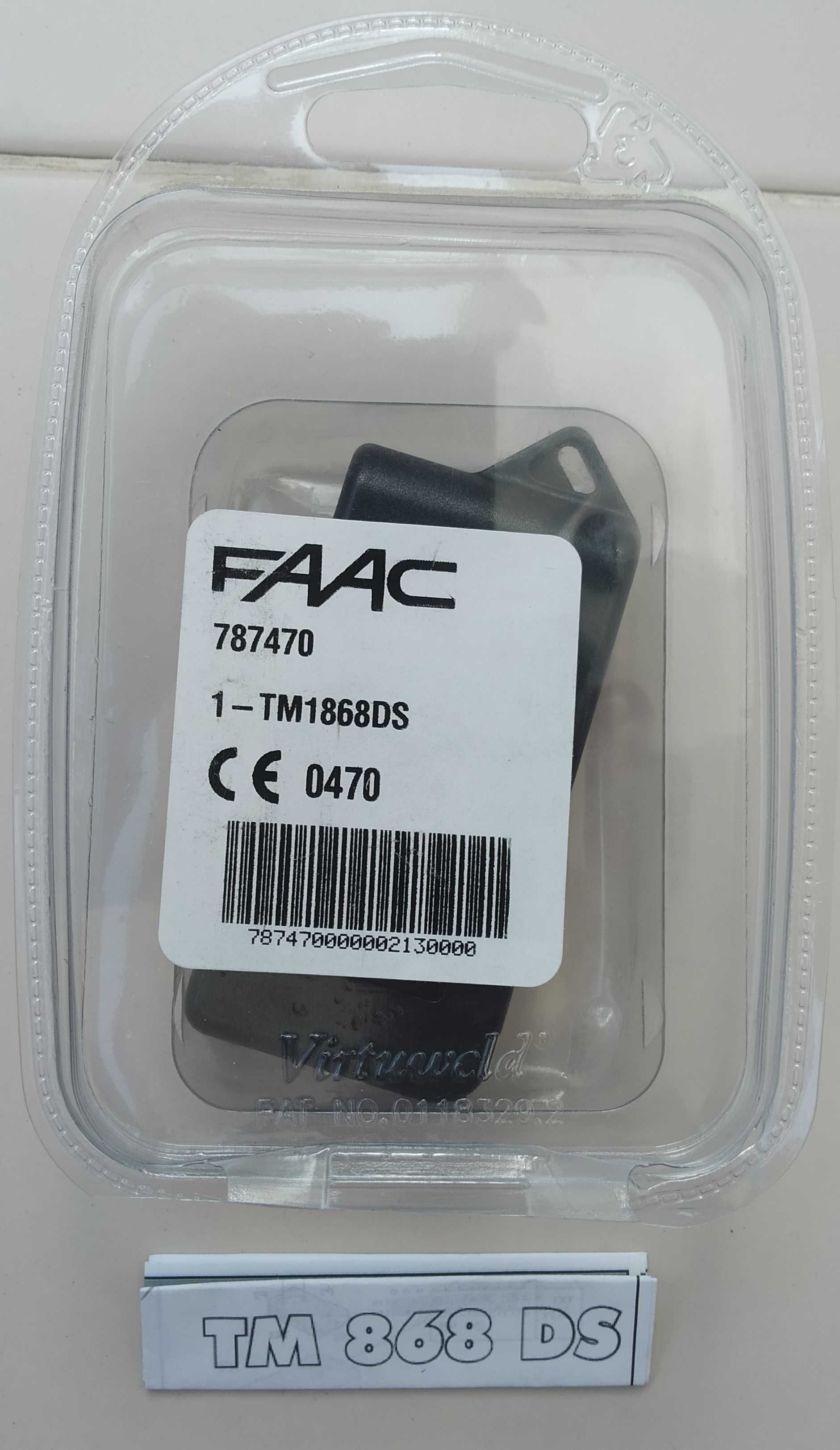 Comando portão garagem FAAC TM868DS (Novo)