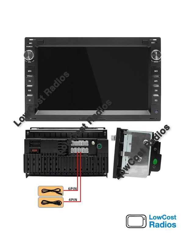 Rádio GPS ANDROID 12 - VW PASSAT B5, POLO MK3 e MK4, GOLF 4 (BT, USB)