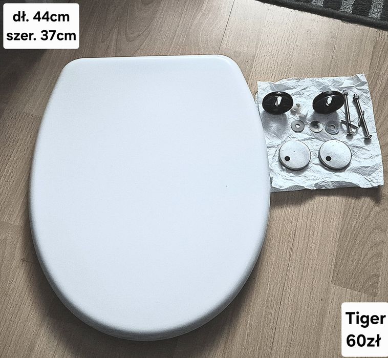 Biała deska sedesowa marki Tiger