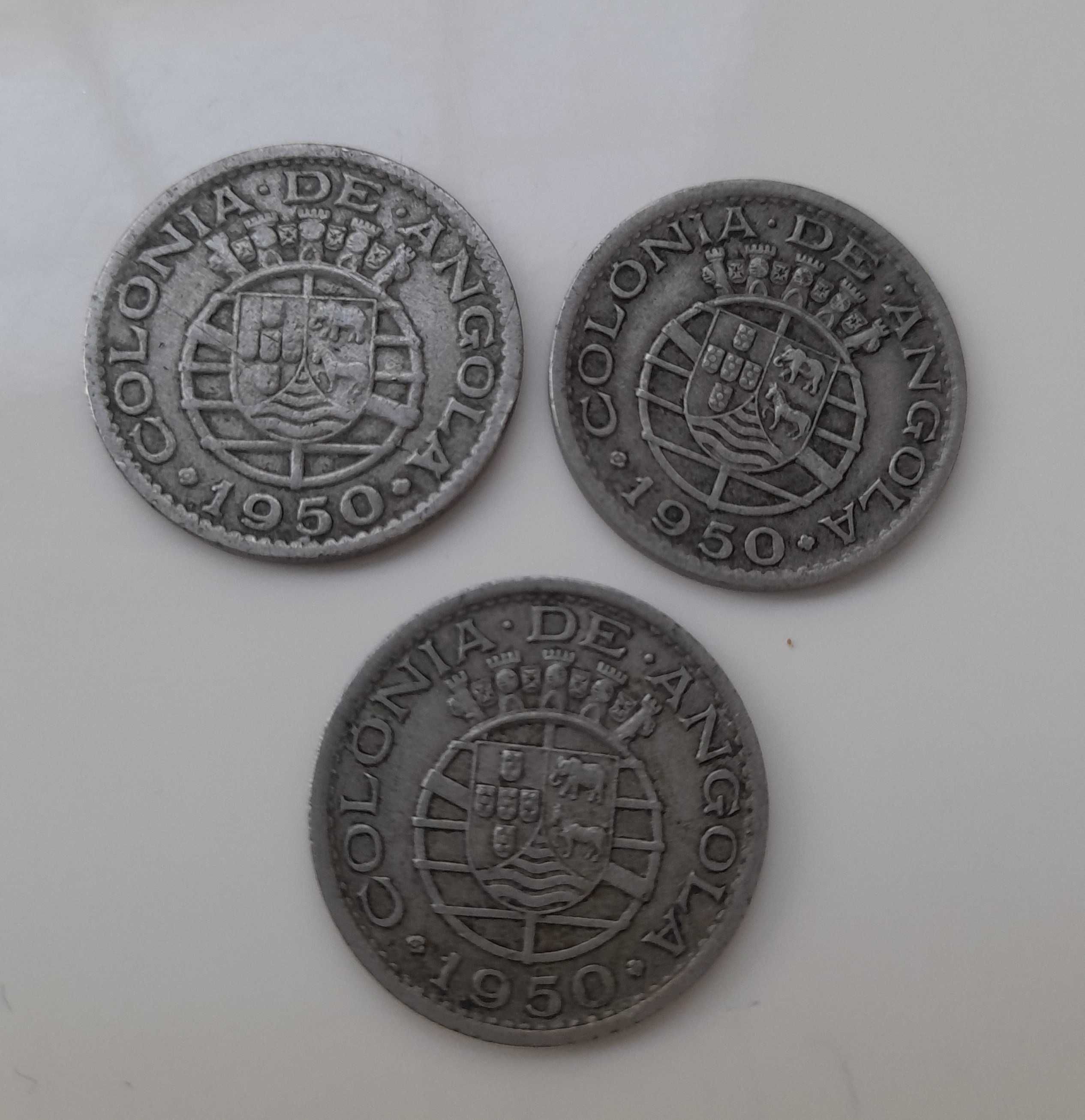 50 Centavos de Angola - Níquel- 1922/1923  Alpaca- 1927 /1928/1948/950