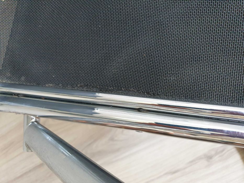 krzesło na kółkach chrom fotel biurkowy