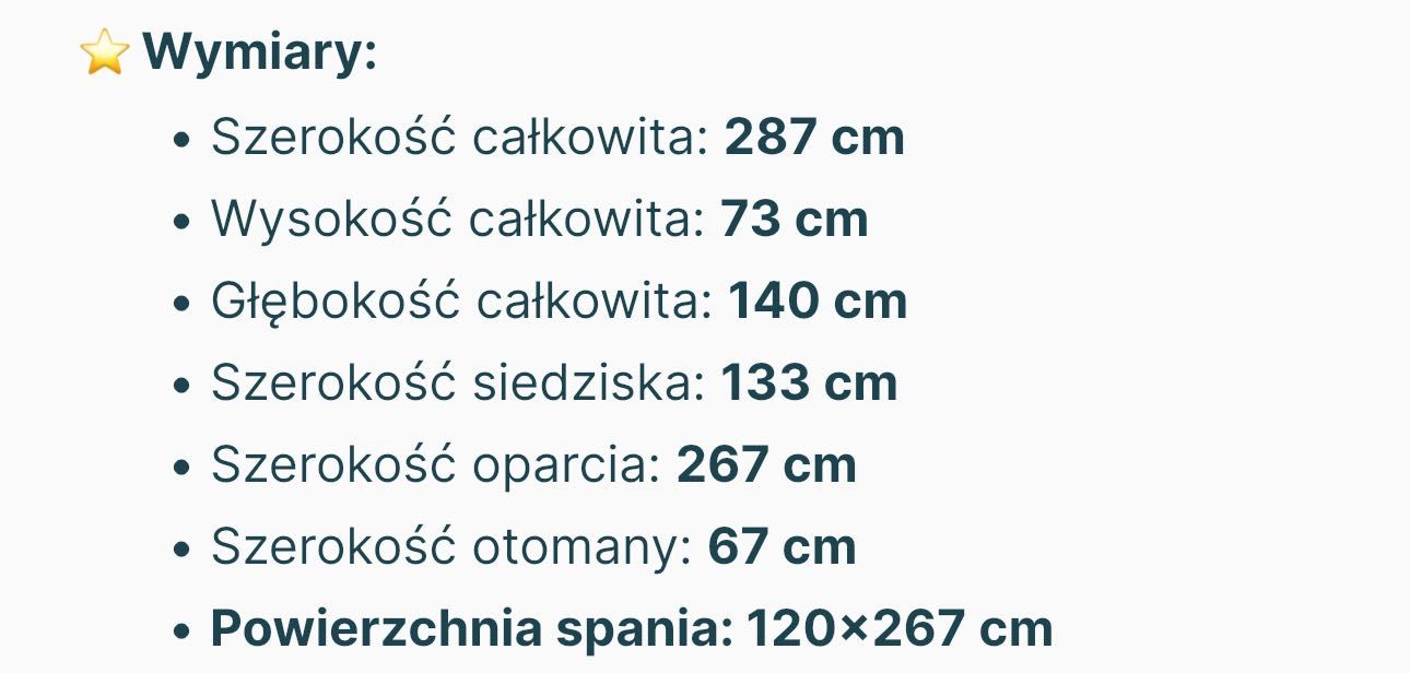 Sprzedam nową sofę – duża, wygodna, z funkcją spania