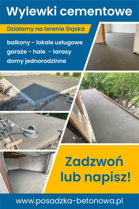 Wylewka maszynowa Wylewka Betonowa do domu garażu taras -Styrobeton