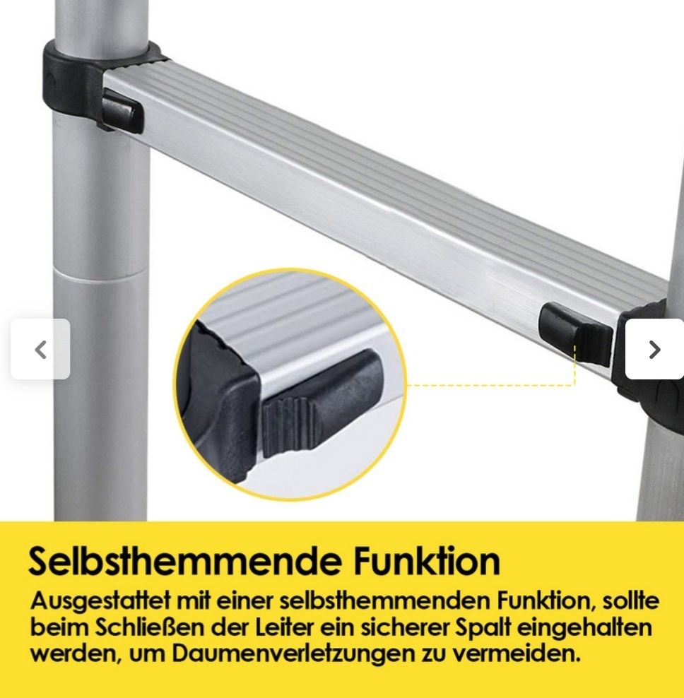 Escada de aluminio telescopica 380cm
Nova.
Otima para autocaravanas ou