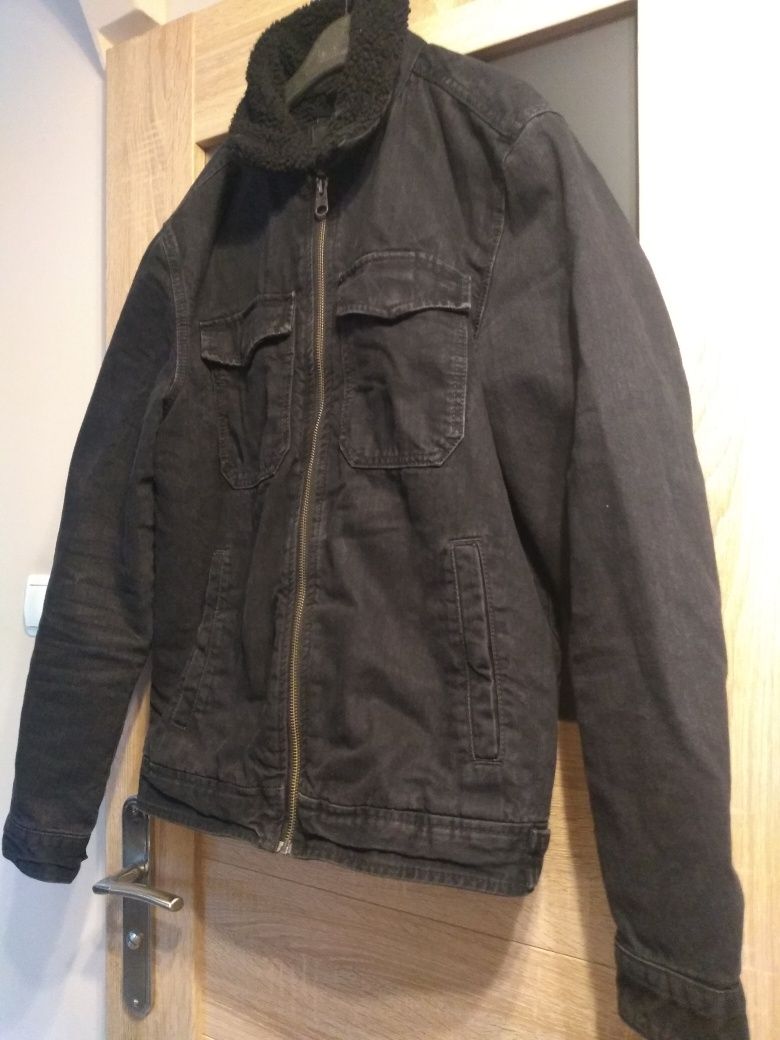 Kurtka jeans z kożuszkiem