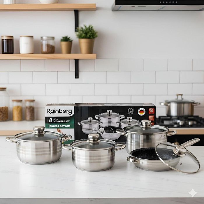 Набір каструль,набор каструль,каструль,скло,жаростейкие,жаростійкі