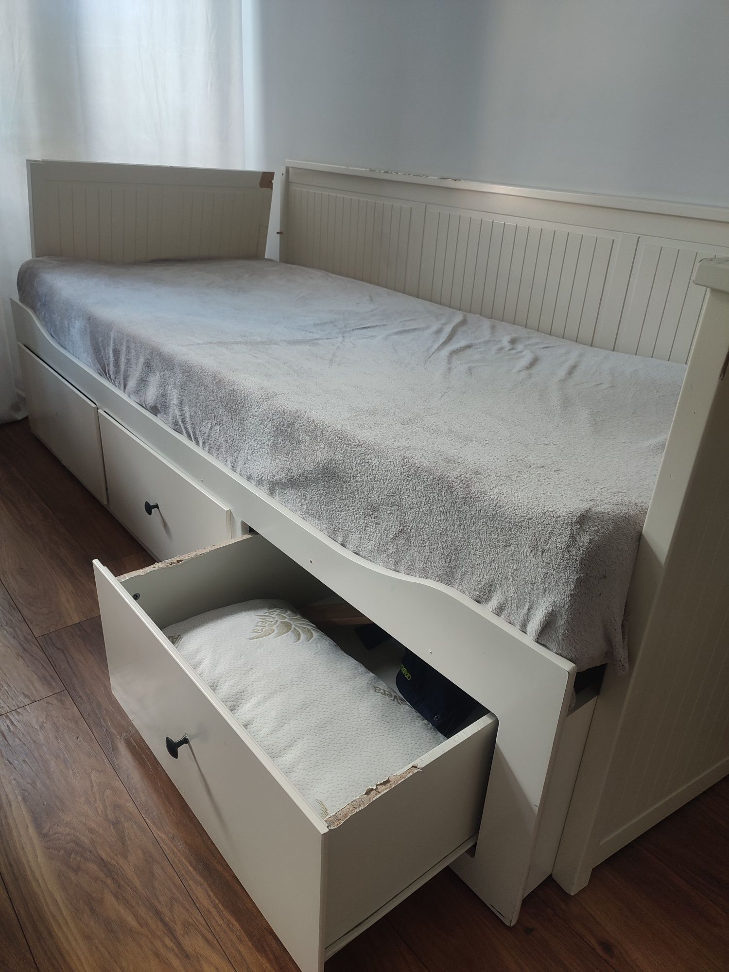 ZA DARMO Łóżko białe  Ikea model Hemnes
