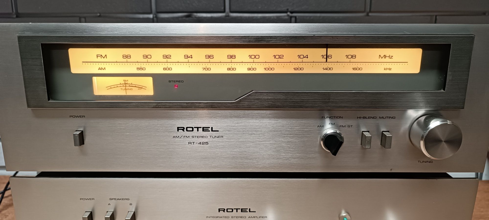 Wzmacniacz ROTEL RA-313 Tuner ROTEL RT-425