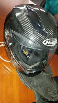 Capacete  NOVO - XXL - HJC F70 CARBON MONOCOLOR