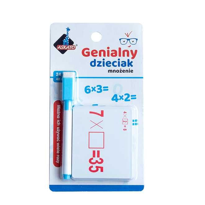 Askato Genialny Dzieciak fiszki matematyczne mnożenie