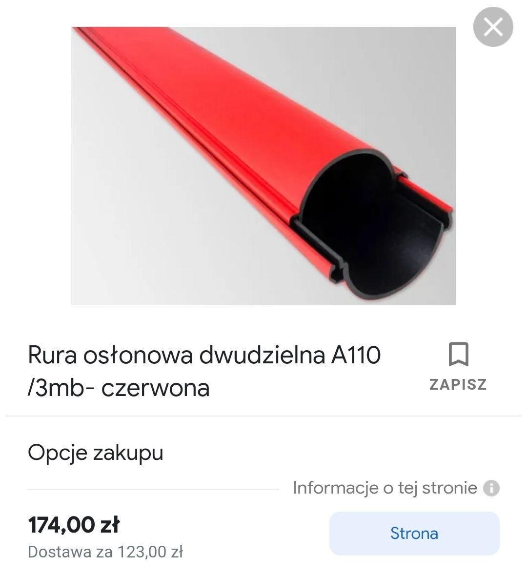 Rury Osłonowe  Dwudzielne Okazja.