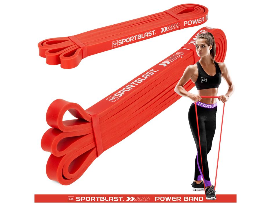 Guma do ćwiczeń mocna oporowa taśma do rozciągania OPÓR 6-10KG KR