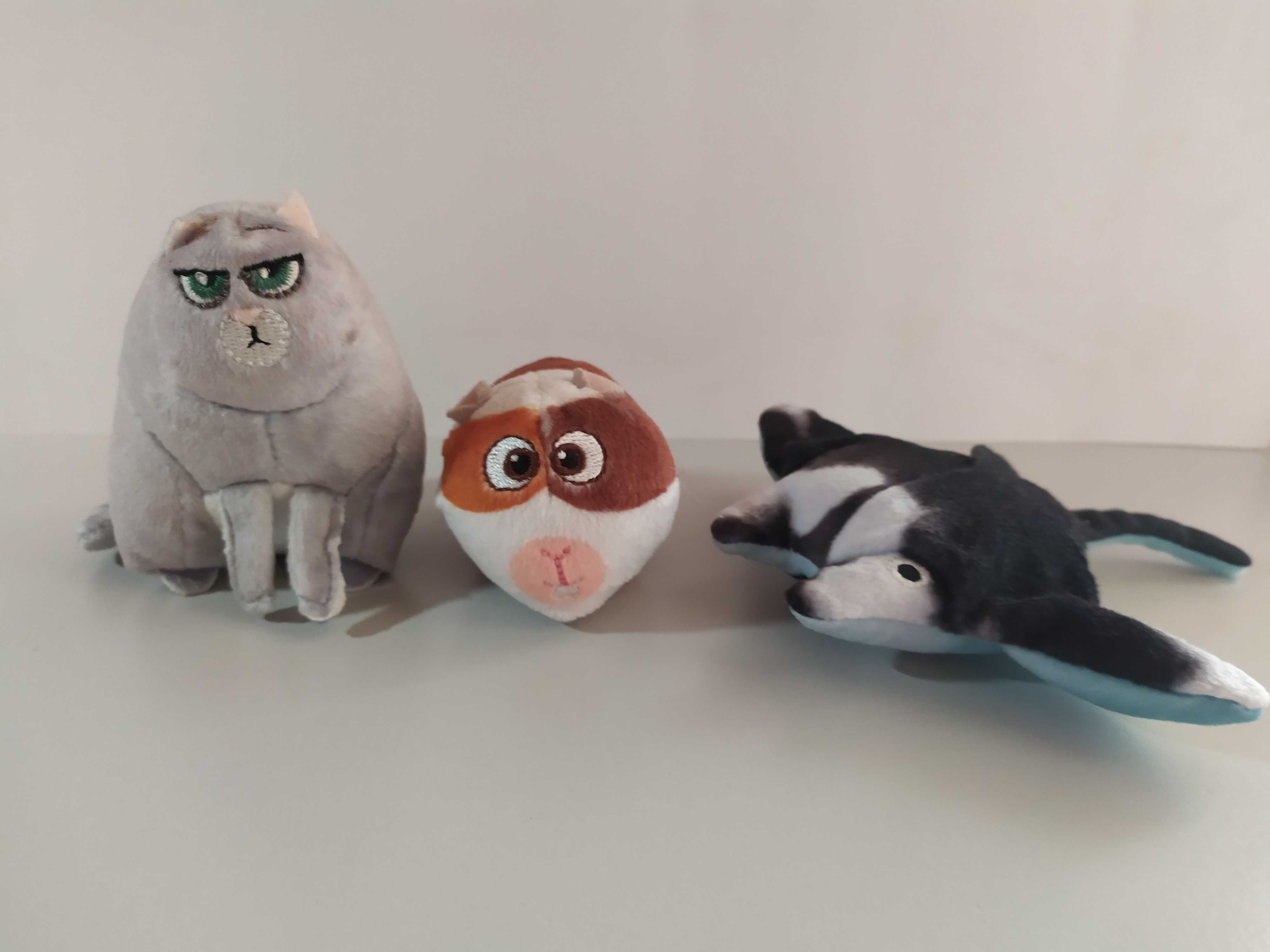 Игрушка животные: кошка, скат и морская свинка из Макдональдс