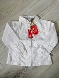 Nowa biała koszula Beebies r. 74 bluzka