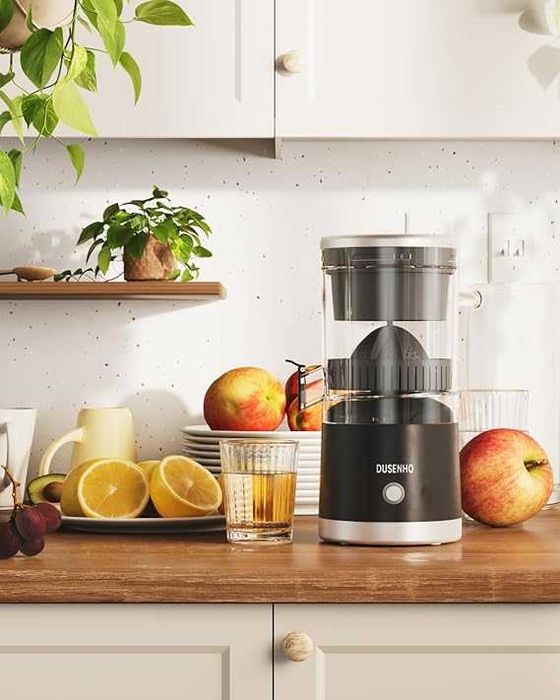 Elektryczna wyciskarka - sokowirówka do cytrusów ładowanie przez USB