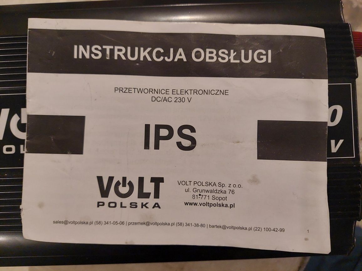 Інвертор VOLT POLSKA  12v-220v 1000w