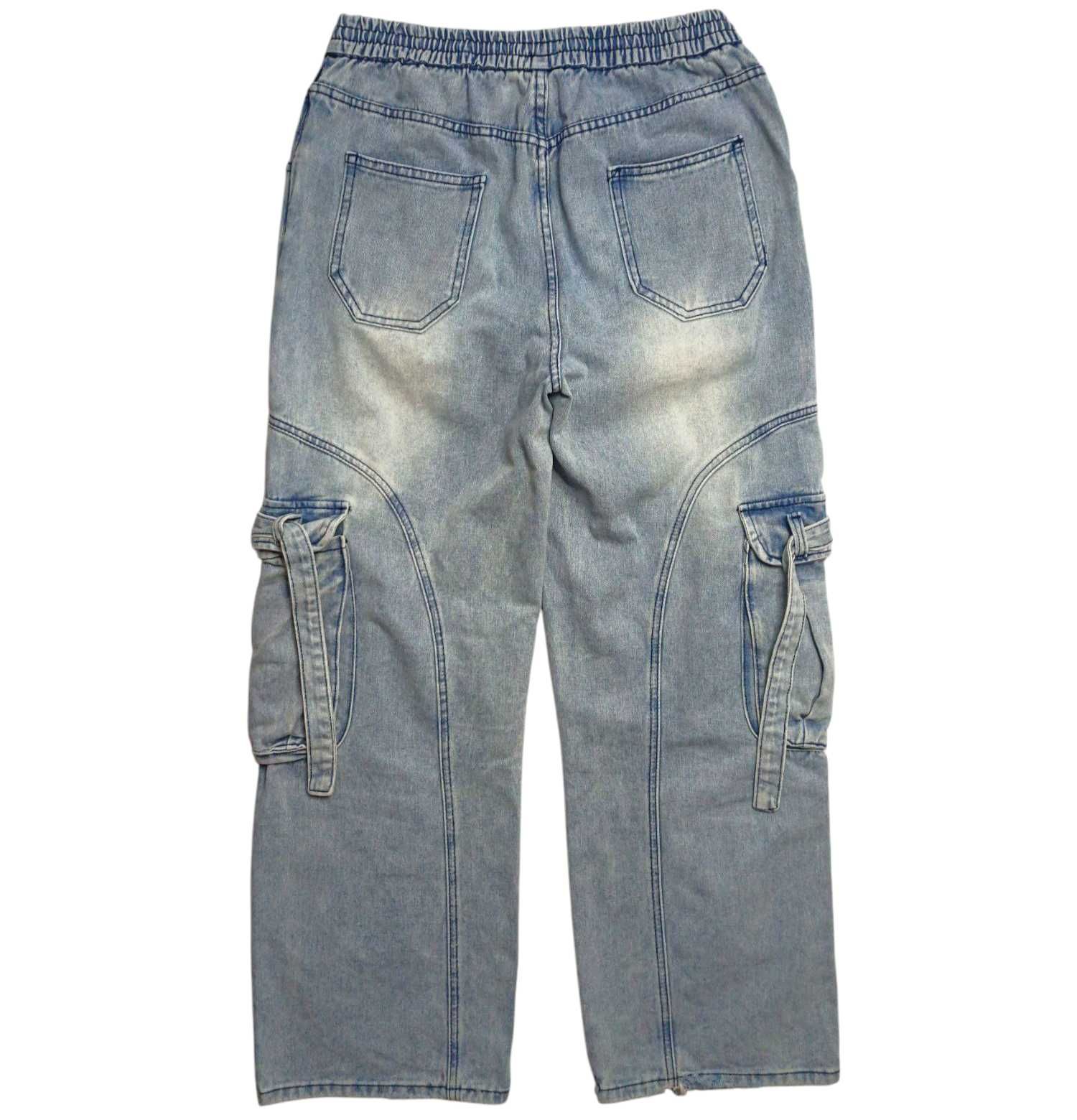 Карго джинси Nevstudio baggy fit multipocket Y2K loose cargo rap