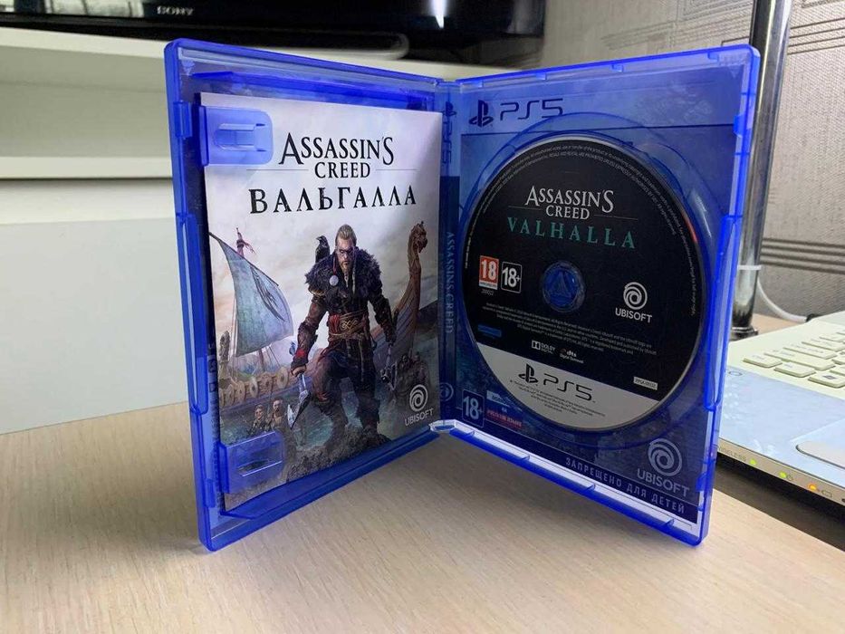 ASSASSINS CREED диск с игрой PS-5, как новый