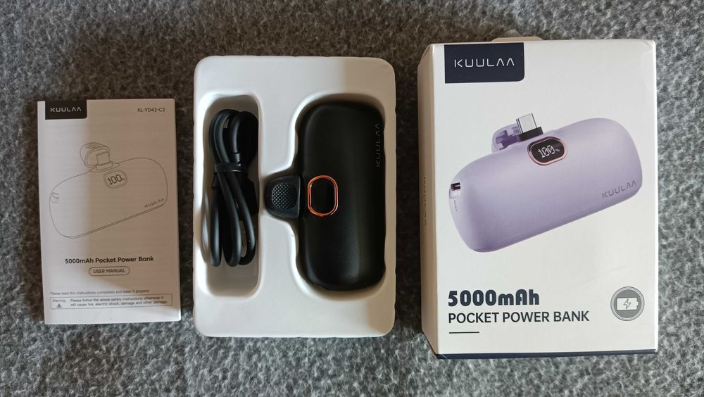 Kulula Mini Power Bank 5000 mAh (Ноивй) USB Type C 20 Вт PD