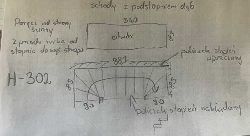 SCHODY drewniane do samodzielnego montażu .