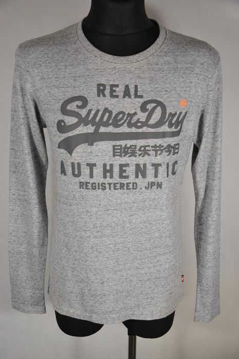 SuperDry Real Koszulka Męska Długi Rękaw M Oryginalna Super Stan