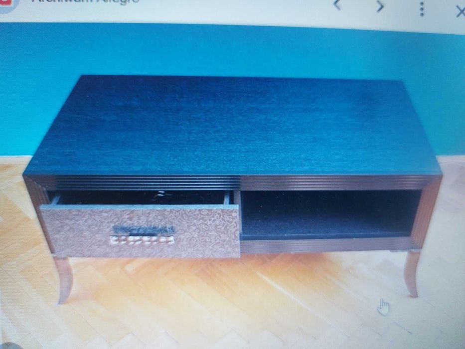 stolik RTV czarny meble BRW
