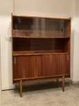 Witryna biblioteczka PRL vintage mid-century bytomskie fabryki mebli