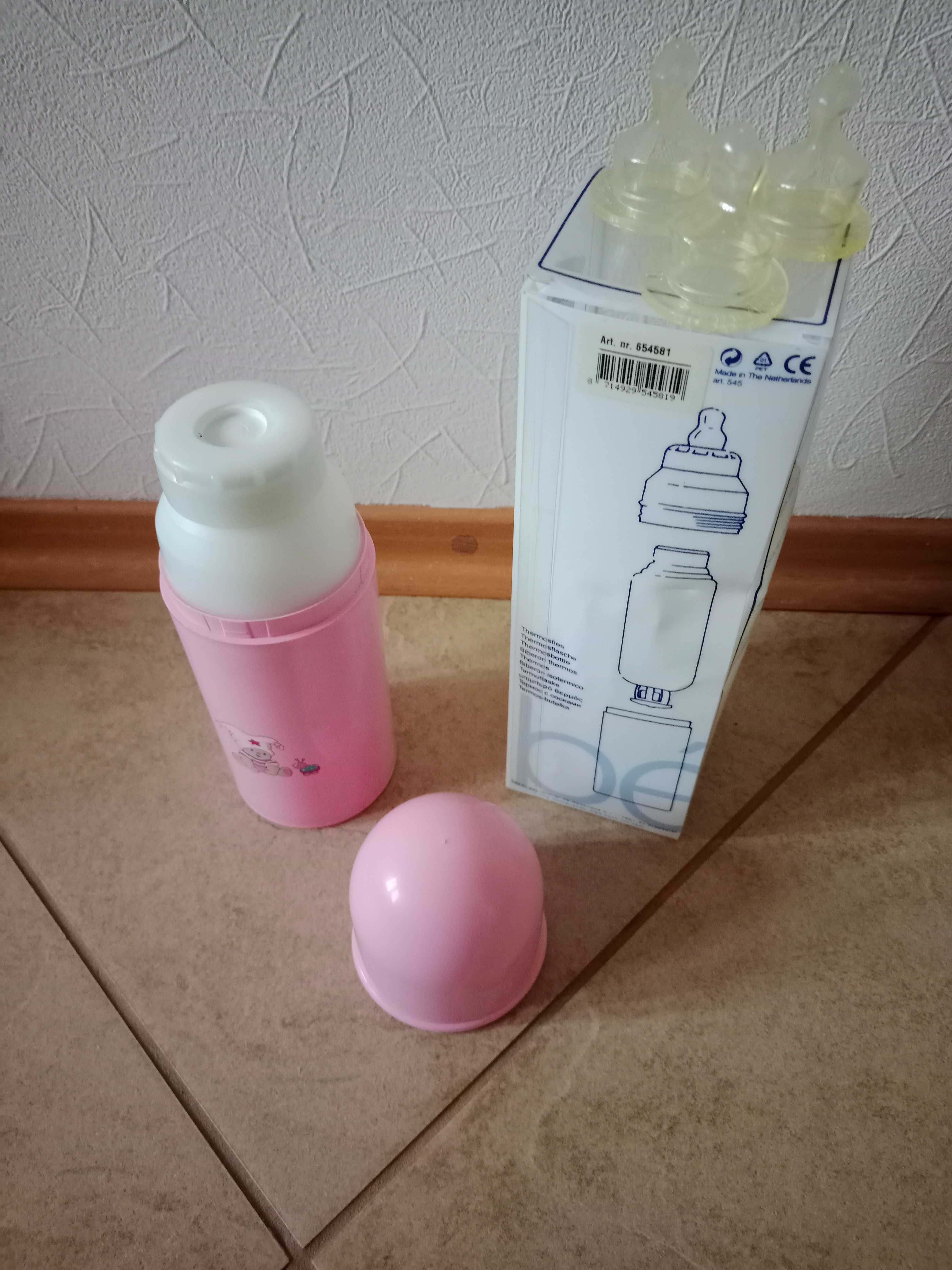Бутылочка-термос Bebe Jou  розовая