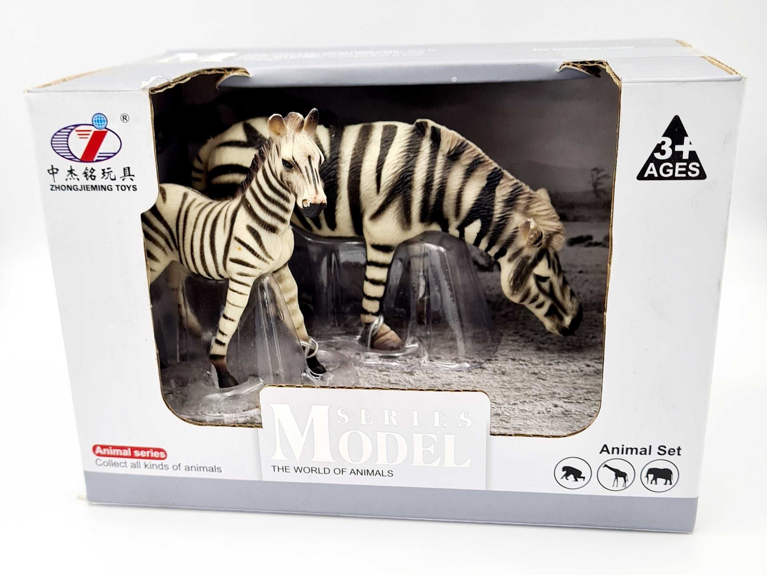 Fascynujący świat dzikich zwierząt - Zebry - figurki zabawki Nowe