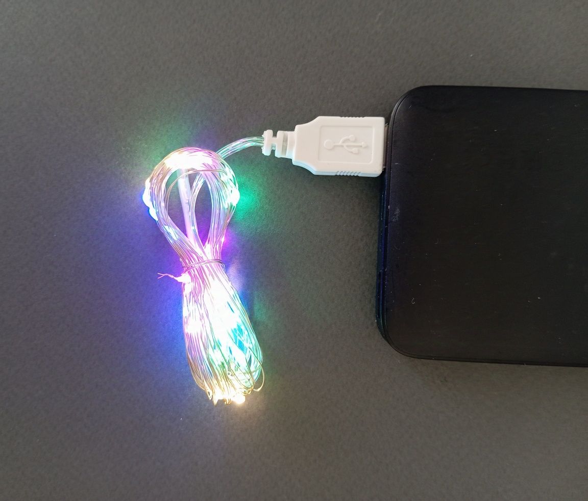 Гірлянди LED USB 3м різнокольорові
